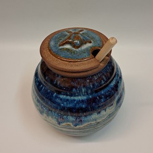 #230713 Honey Pot with Dipper $18 at Hunter Wolff Gallery